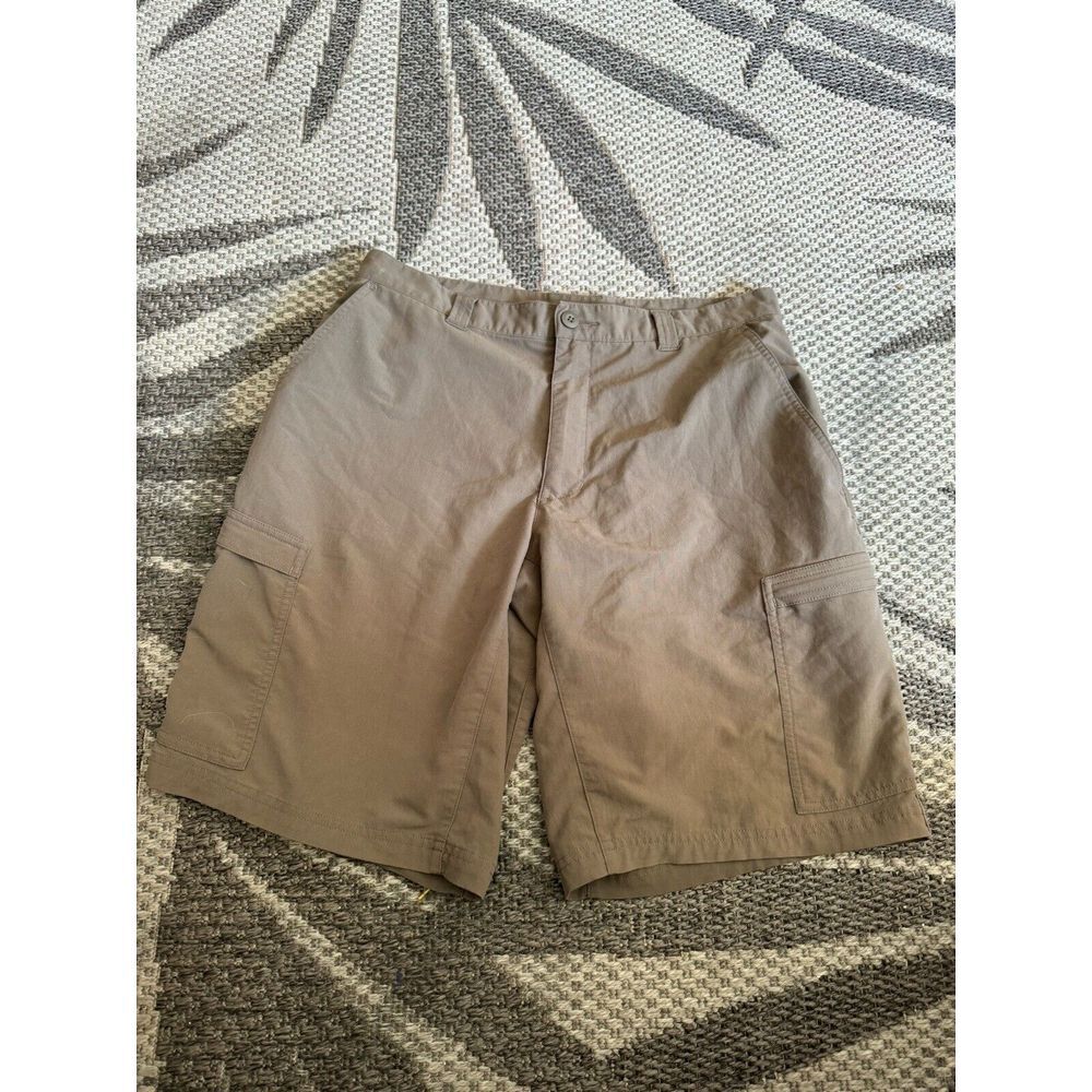 VTG Patagonia‎ Mens Shorts Size 34x9.5" Khaki Nylon Hiking Outdoors